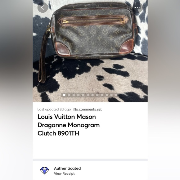 Louis Vuitton Mason Dragonne Monogram Clutch 8901TH - Picture 14 of 14